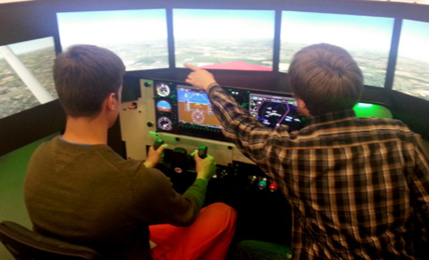 Flugsimulator Cessna 182 in Dortmund Bild 2