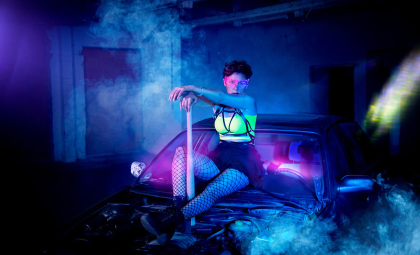 Auto zertr&uuml;mmern Fotoshooting Langenau Bild 5