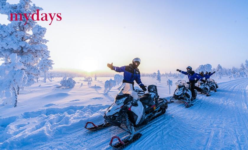 Lappland-Kurzurlaub mit Husky & Rentierschlittenfahrt Bild 1