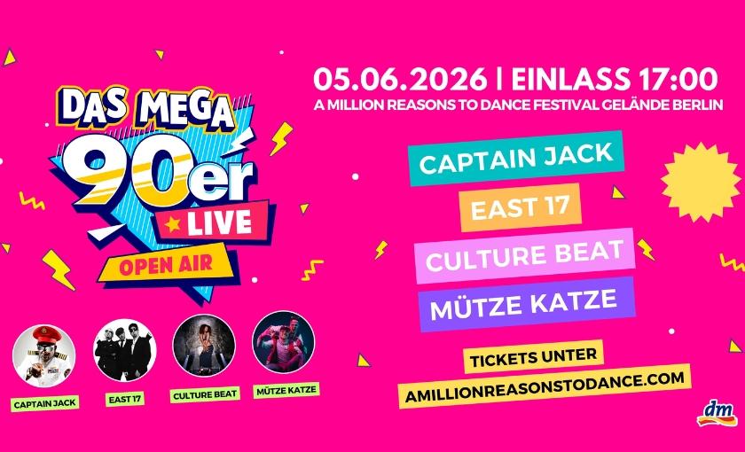 Das MEGA 90er Live Open Air Berlin Bild 1