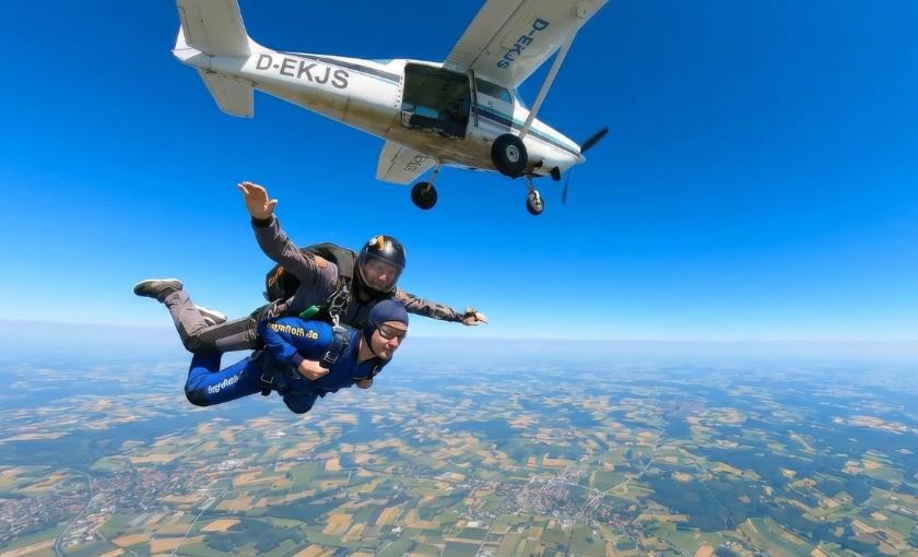 Tandem-Fallschirmsprung Bild 3